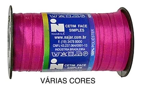 Fita Cetim Najar N Rl M X Mm V Rias Cores Rolos Mercado