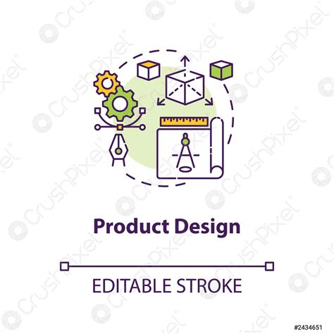Product design concept icon - stock vector 2434651 | Crushpixel