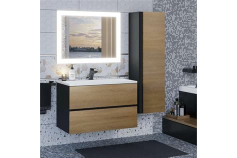 Тумба с раковиной для ванной uperwood Barsa_80 см, раковина белая ...