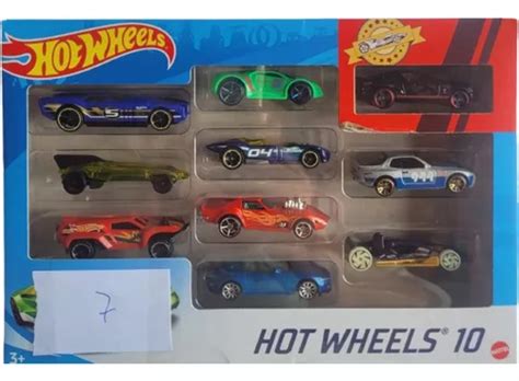 Hot Wheels Pacote 10 Carrinhos Sortidos Mattel Parcelamento Sem Juros