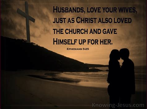 Ephesians 5:25 Husbands Love Your Wives (black)