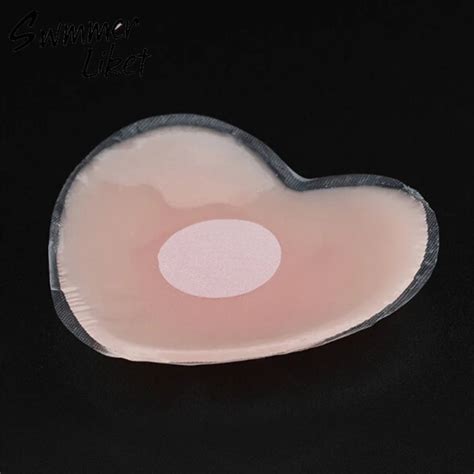 Push Up Summer Bikini Set Pair Silicone Nipple Cover Bra Pad Skin Adhesive Reusable Invisible