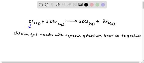 Solved Which Statement Best Describes The Chemical Equation Cl G