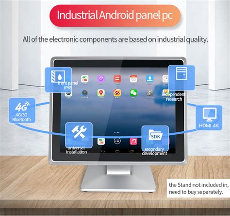 Inch Android Touch Screen Embedded Industrial Rugged Panel Pc