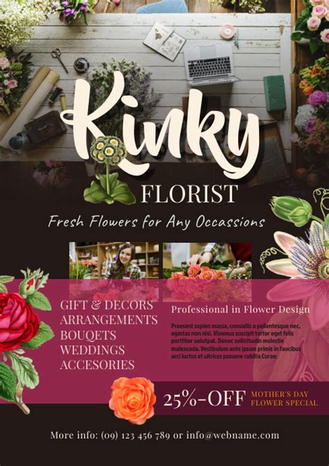 Florist Flyer Template Postermywall