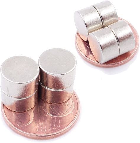 Brudazon 10 Mini Scheiben Magnete 10x6mm N52 stärkste Stufe