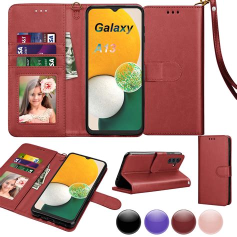 For Samsung Galaxy A13 5G Wallet Case Njjex Premium PU Leather Wallet