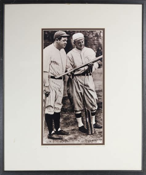 Babe Ruth Ty Cobb 1928 Photograph The Vintage Collection Babe Ruth