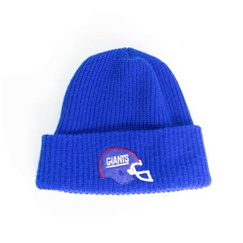 Vintage Vintage 80s New York Giants Knit Logo Beanie Hat Grailed