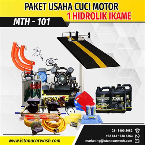 Paket Usaha Cuci Motor Hidrolik Mth Istana Teknik