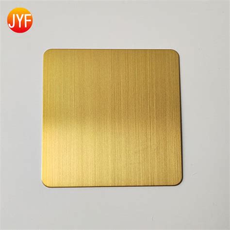 Stainless Steel Gold Hairline Sheet Application Construction At Best