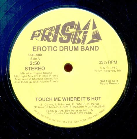 Erotic Drum Band Touch Me Where It S Hot Releases Discogs