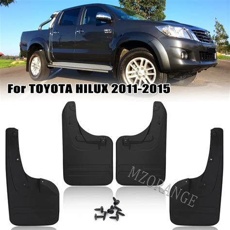 4 pçs lama do carro flaps respingo guarda pára lamas para toyota hilux