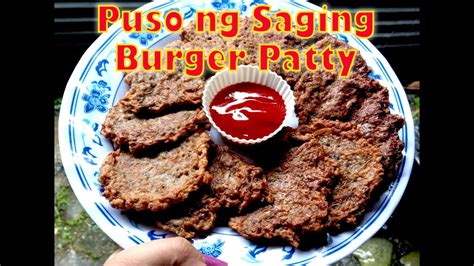 Introducing PUSO NG SAGING PATTIES Banana Blossom Burgers YouTube