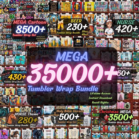 tumbler wrap designs mega png bundle resell rights digital