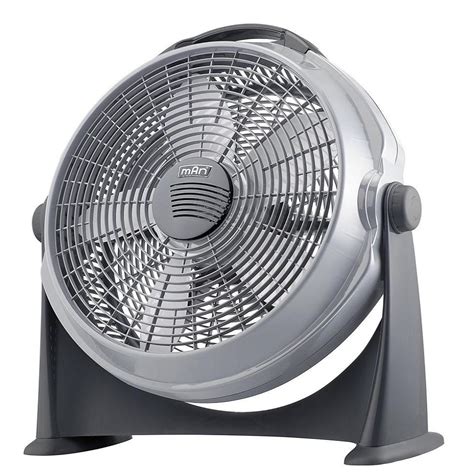 Ventilador Man Circular D Piso W V Hz Gris Comercial Emanuel