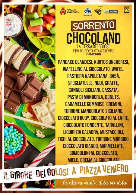 Da domani a Sorrento è Chocoland il Festival del Cioccolato Lello Acone