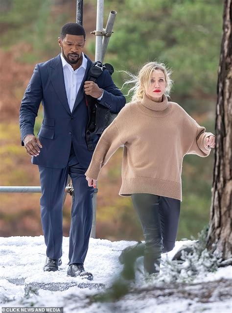 Cameron Diaz And Jamie Foxx Are Seen On The Set Of Back In Action