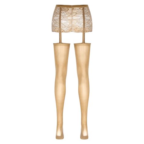 Porte jarretelle Jupes en dentelle avec porte jarretelles pour femmes lingerie vêtements de nuit