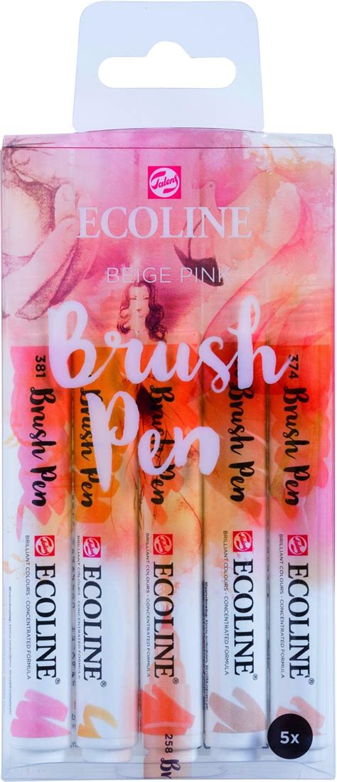 Talens Ecoline Brush Pens Beige Pink Amazon Fr Cuisine Et Maison