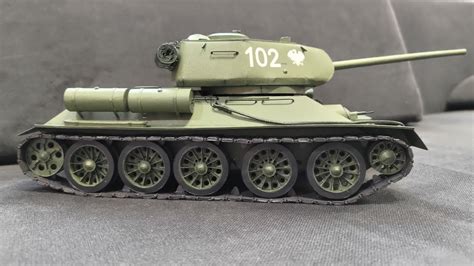 T 34 85 Rudy paper model mały modelarz YouTube