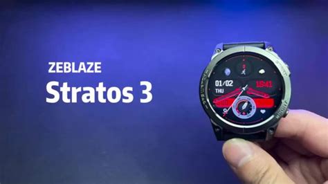 Zeblaze Stratos 3 Premium GPS Smart Watch Ultra HD AMOLED Display Built