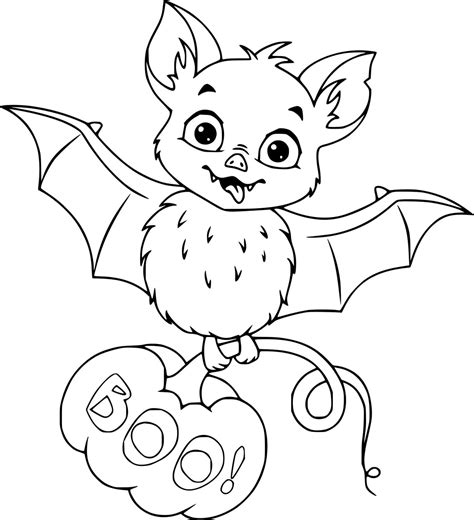 Coloriage Halloween Chauve Souris à imprimer sur ColoriageEnfant