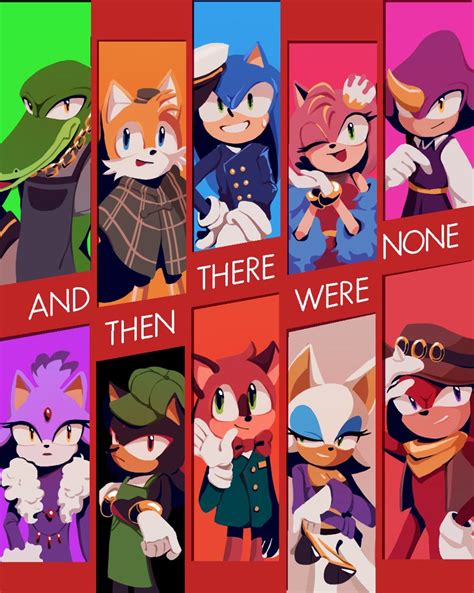 Safe Artist Yangfaa Sonic Amy Rose Sonic Barry The