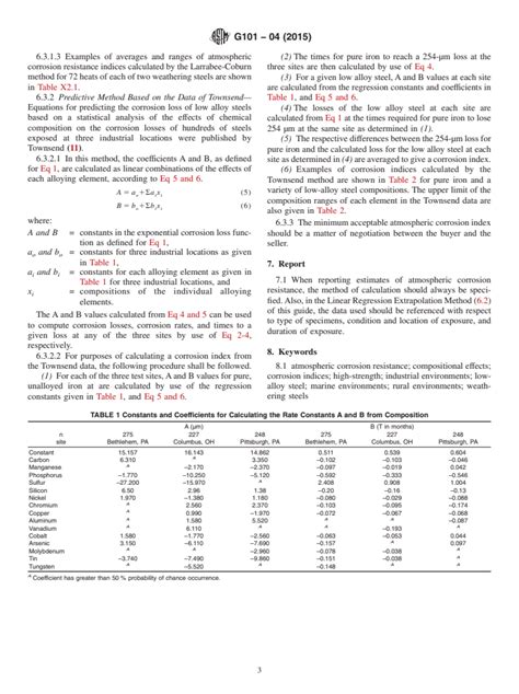 ASTM G101 04 2015 Standard Guide For Estimating The Atmospheric