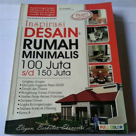 Jual Buku Arsitek Inspirasi Desain Rumah Minimalis 100 Juta S D 150