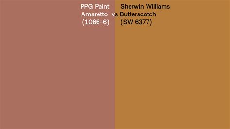 Ppg Paint Amaretto Vs Sherwin Williams Butterscotch Sw