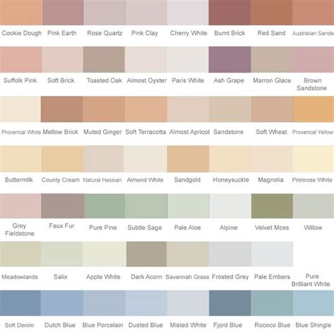 Dulux Exterior Wall Paint Colour Chart Paint Color Chart Dulux | Images ...