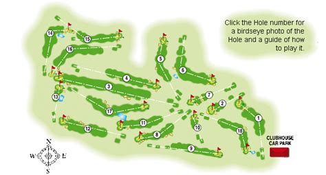 18 Hole Golf Course Map