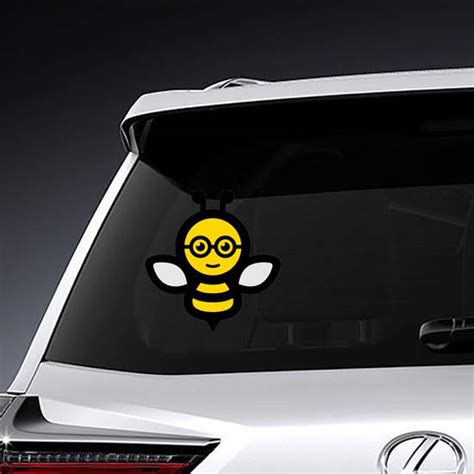 Smart Bee Icon Sticker