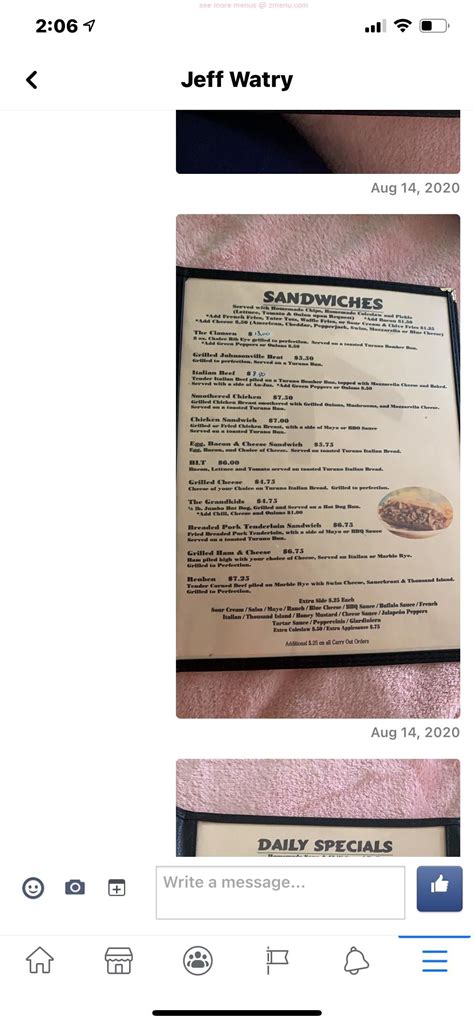 Menu At Jackson S Hole Bar And Grill Lake Geneva