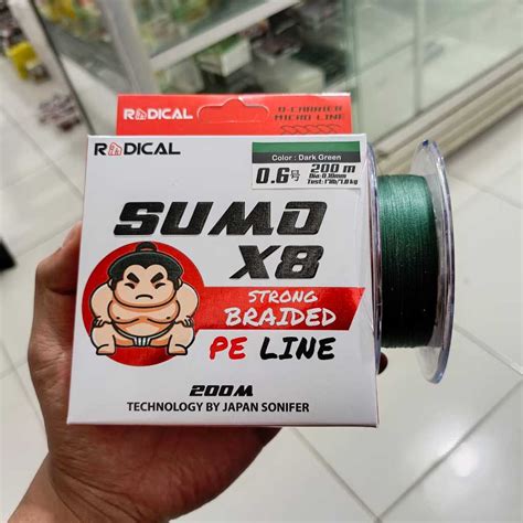 Jual Senar Pancing Pe Line Radical Sumo X X Panjang Meter