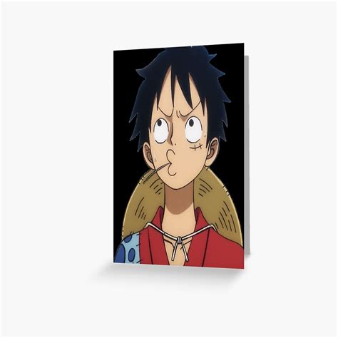 Luffy Funny Moment In Wano One Piece Greeting Card For Sale By Anim