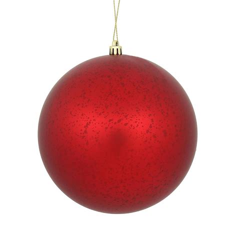 Vickerman 6 Red Matte Mercury Ball Ornament 4 Per Bag Bed Bath