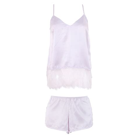 Bluebella Elva Cami Short Set Lilac BLCXQ Bluebella Lingerie Outlet Sale