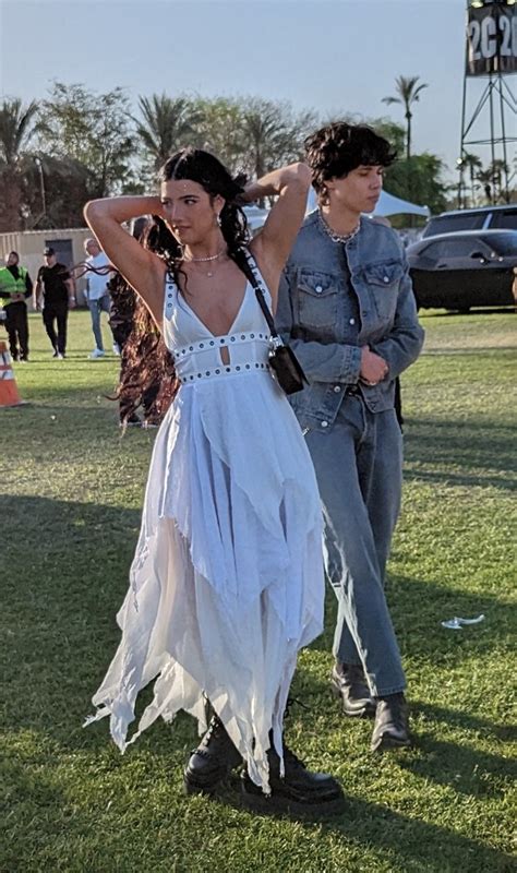 Charli Damelio Goes Boho For Coachella 2023 In Breezy Dress And Boots