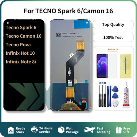 For Tecno Camon Spark Pova Hot Infinix Note I Ke Ce Ce J Ce H Lcd Screen Assembly
