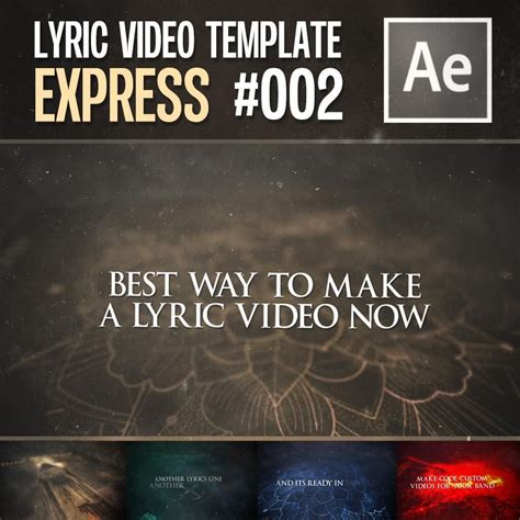 Free After Effects Lyric Video Template Printable Word Searches