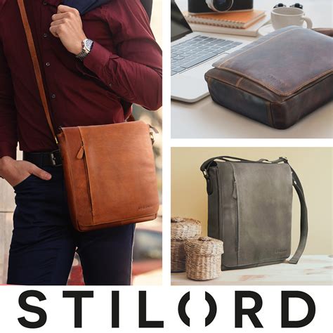 Paul Bolso De Mensajero De Cuero Vintage Stilord