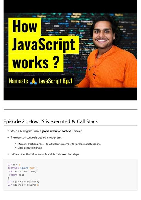 Solution Namaste Javascript Notes Studypool