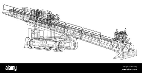 Horizontal directional drilling machine vector Stock Vector Image & Art - Alamy