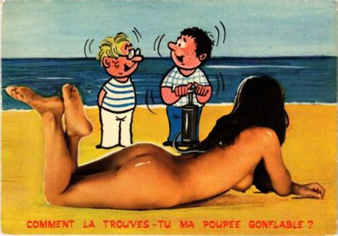 CPM AK Nude Woman At The Beach Humor PIN UP RISQUE NUDES 1410214 EBay