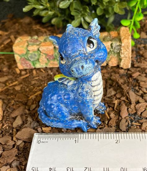 Baby Dragon Miniature Figurine Fairy Garden Dragon Fairy | Etsy