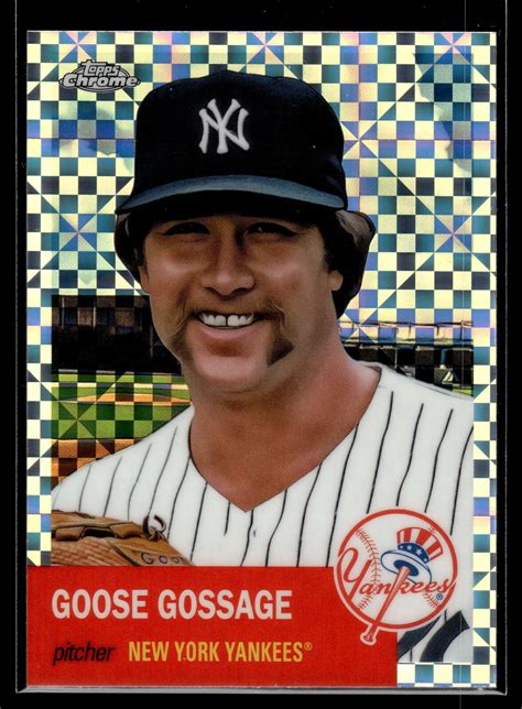 Goose Gossage 2022 Topps Chrome Platinum Anniversary X Fractor Card