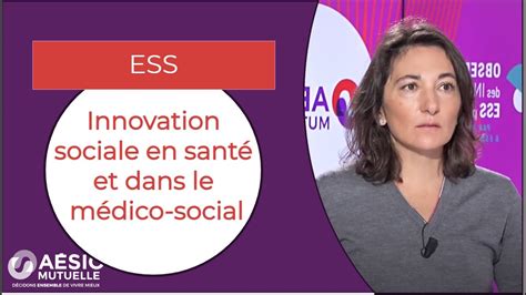 Innovation Sociale En Sant Et Dans Le M Dico Social Essisons Le