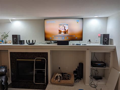 Thoughts on center speaker setup (pic inside) : r/hometheater